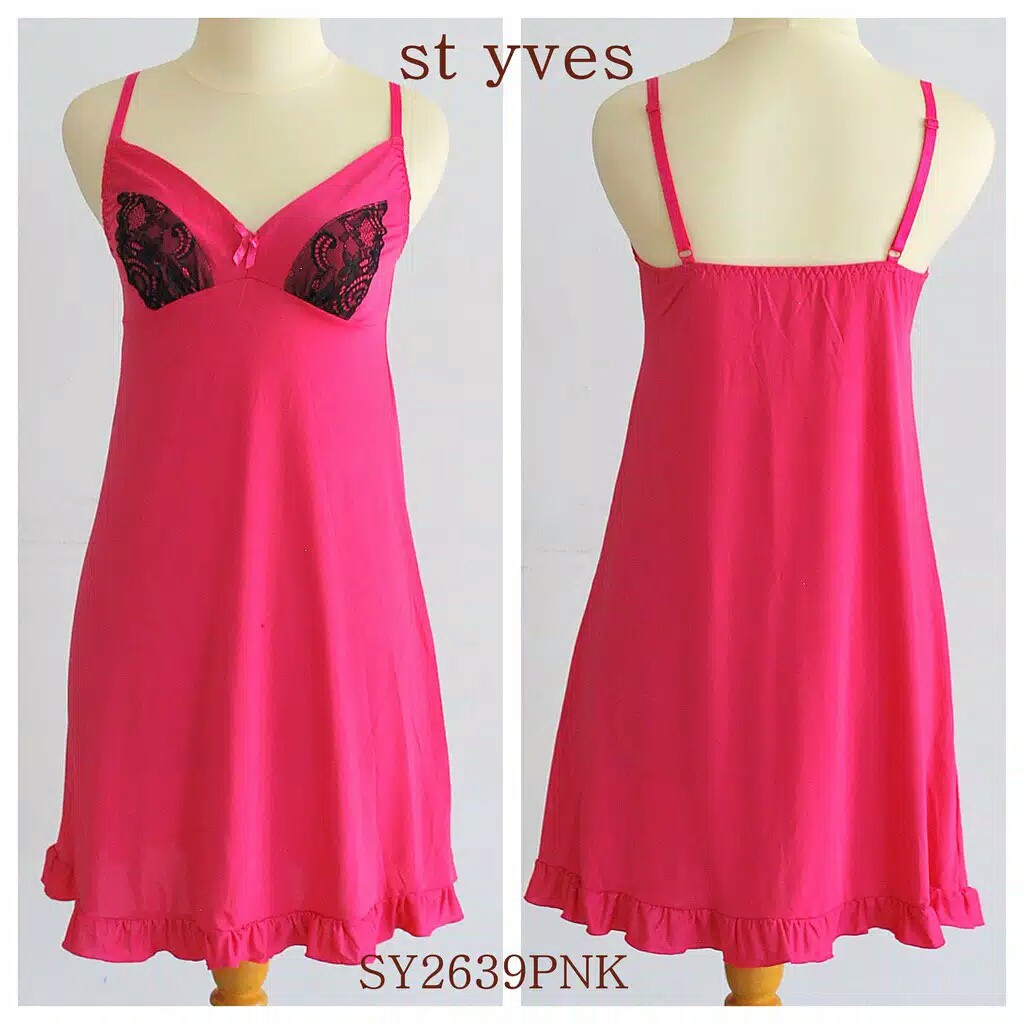 SEXY LINGERIE / BAJU TIDUR BRANDED ST YVES SIZE S L BAHAN ADEM, HALUS, LEMES, SEXY DRESS