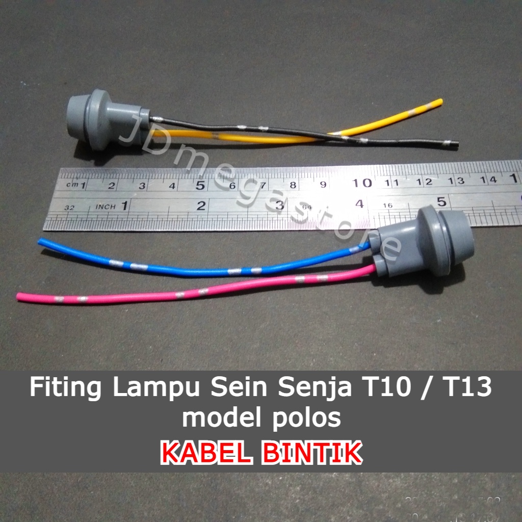 (Grosir/COD) Soket Fiting Lampu Sen/Senja model polos - KABEL BINTIK