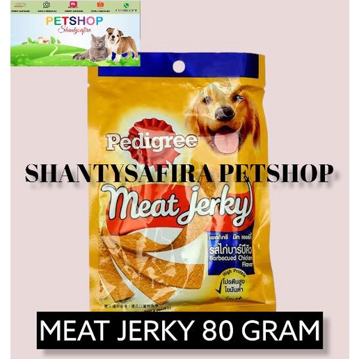 SNACK ANJING PEDIGREE MEAT JERKY STRIP 80 GRAM