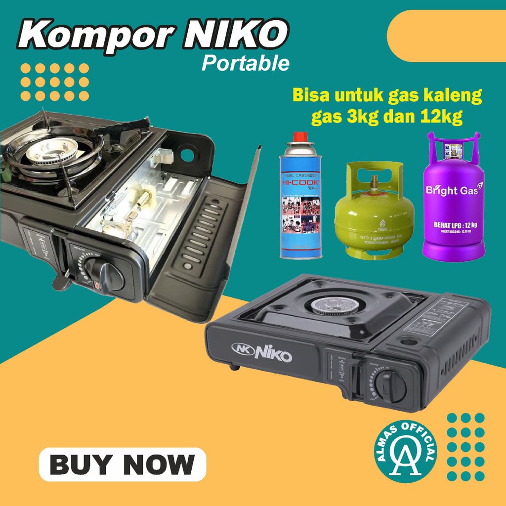Kompor Portable Niko Camping Kamping Kemah Mini Portabel Kompor Portebel niko