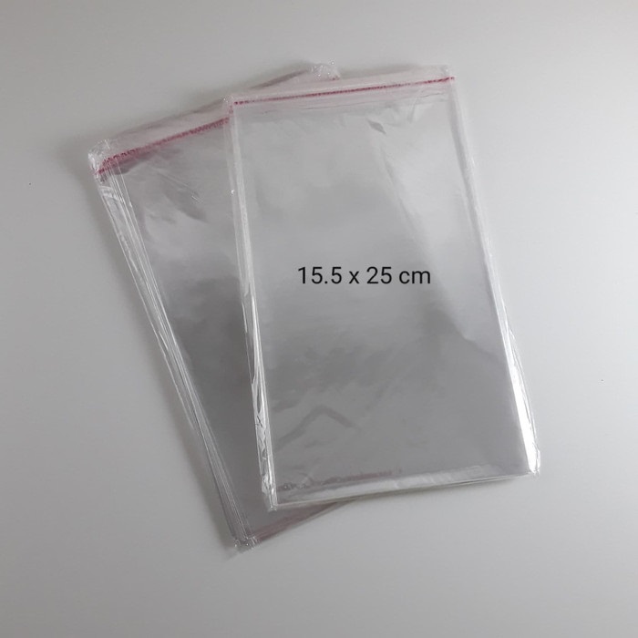 PLASTIK OPP 16 X 25 CM TAMBAHAN UNTUK PACKING HANDFAN 1 PACK