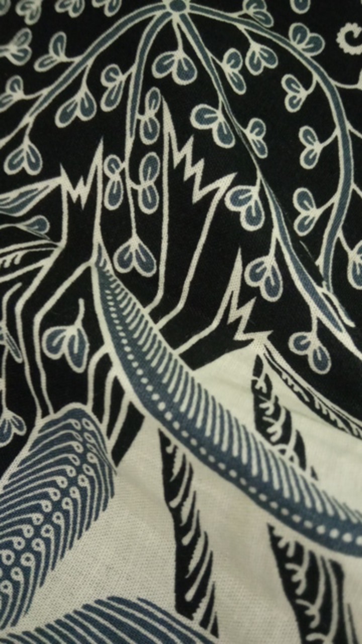 Blus Waka Cibulan Anggrek Putih Baju Batik Atasan Wanita