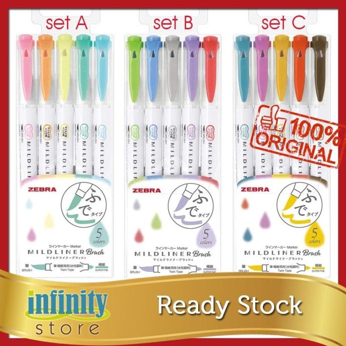 

Zebra Highlighter MildLiner Brush / midliner ORIGINAL jepang