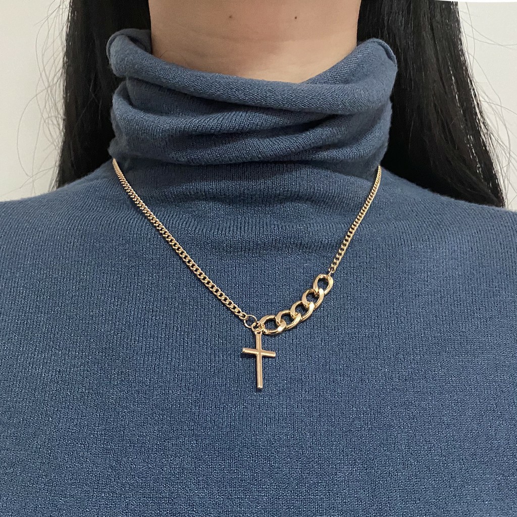 Kalung Salib Punk Hip Hop Choker