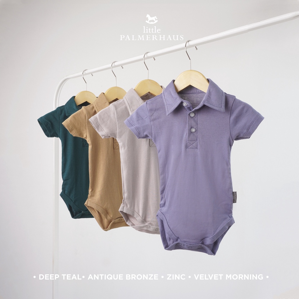 Little Palmerhaus - Boy Collar Bodysuit 0-9 bulan