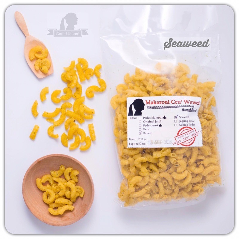 

Makaroni Ceu Wewei Seaweed 250 gr