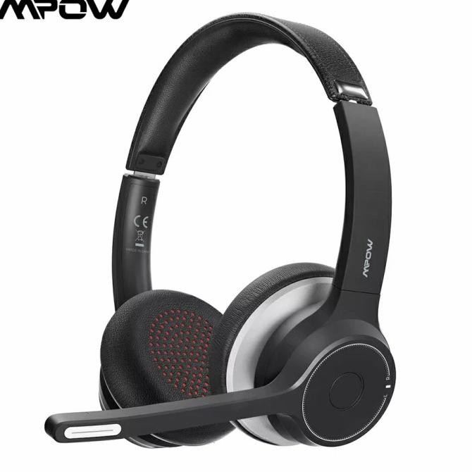 Earphone Headset Call Center Zoom Usb Noise Reduction Wired Mpow Hc5 Ready Stok