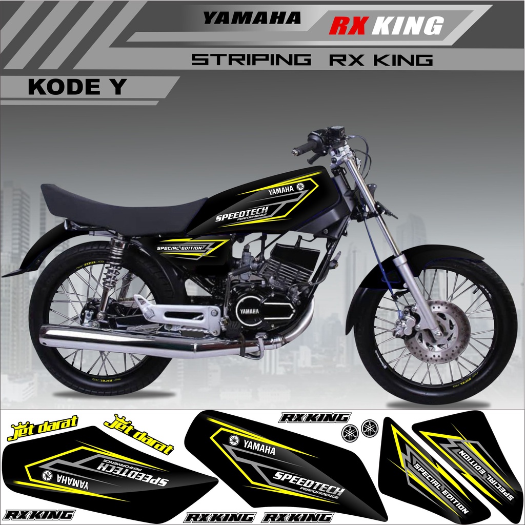 Sticker Rx King Variasi Stiker Striping Rx King Kode Y