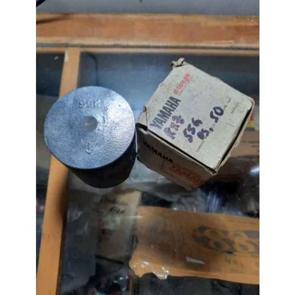 Piston kit pesto  only seher blok mesin 55G 55K Os 50 Rxz Rzr original yamaha japan nos