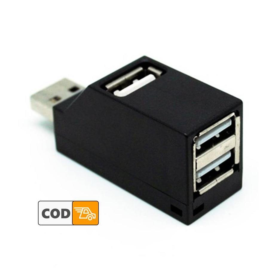 Usb Hub Mini 3 Port Colokan Banyak Kecepatan Transfer Data Tinggi Aksesoris Komputer Laptop
