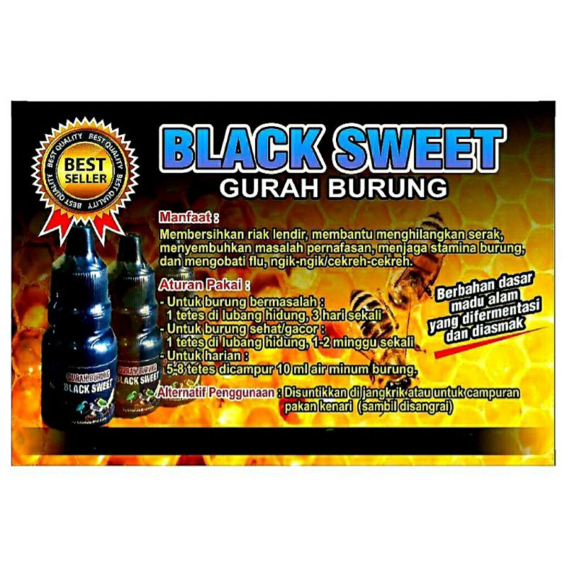 Gurah Burung ( Paket 3Botol ) BLACK SWEET