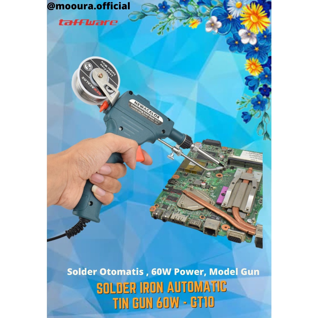 Jual SOLDER IRON AUTOMATIC TIN GUN LISTRIK STATION TEMPRATURE 60 W WATT