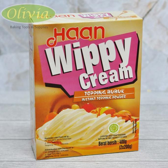 

Haan Wippy Whippy Whipped Whip Whipping Cream Topping Bubuk 400 gram