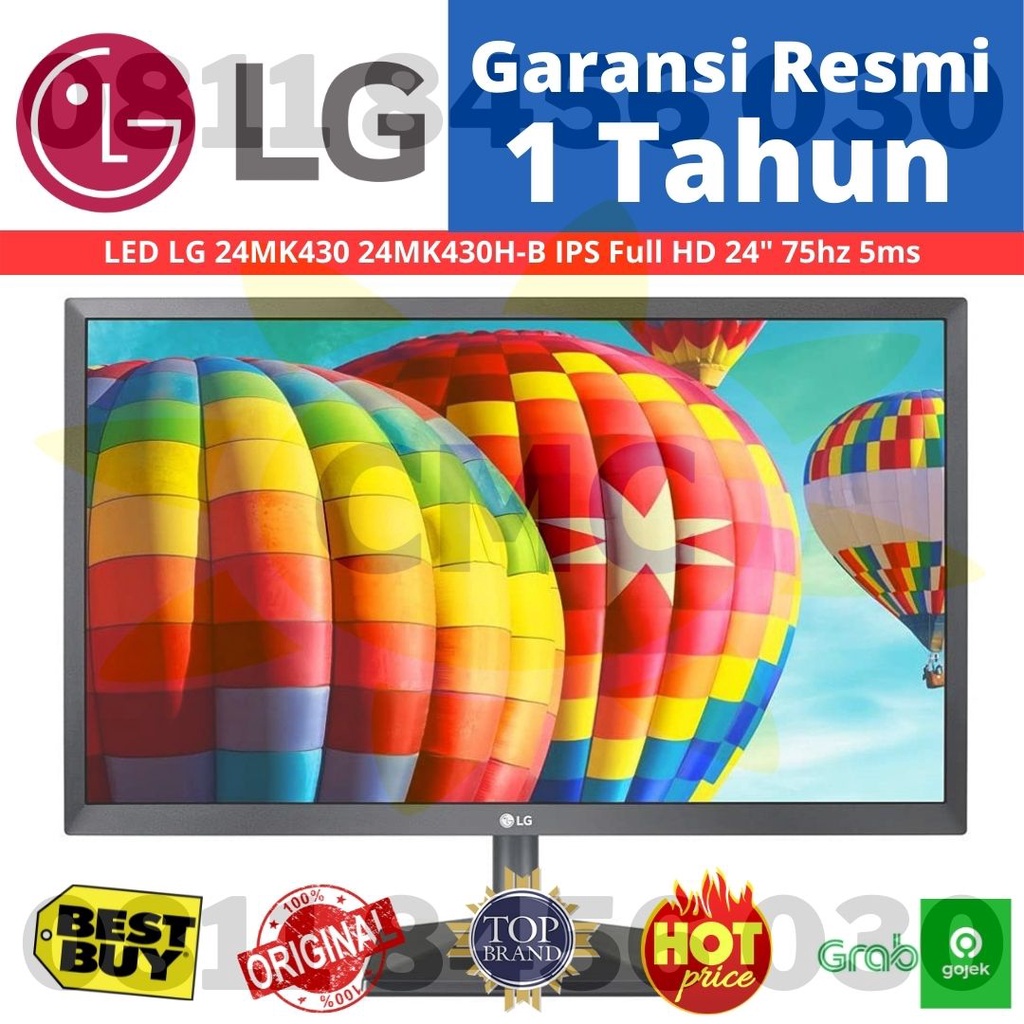 Monitor LED LG 24MK430 IPS Full HD 24&quot; 75hz 24MK430H-B FHD