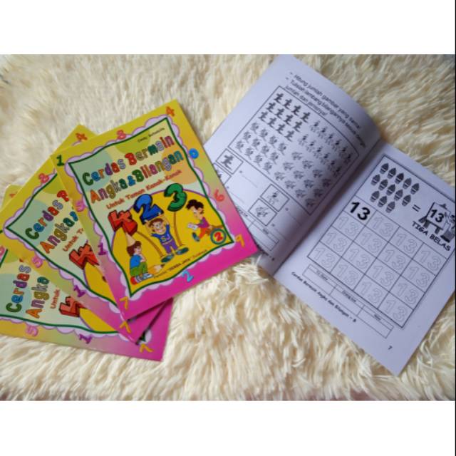 Buku TK/ PAUD belajar menulis angka (seri 2)  / buku latihan menulis angka