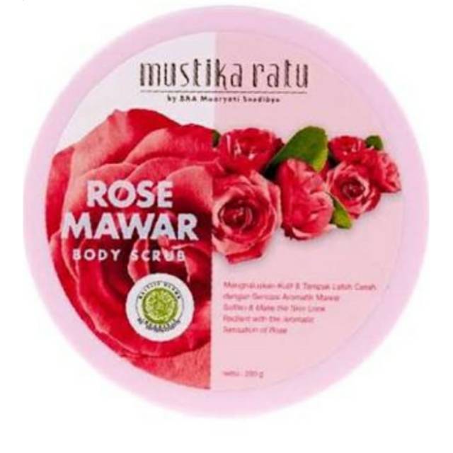Mustika ratu_Rose body scrub