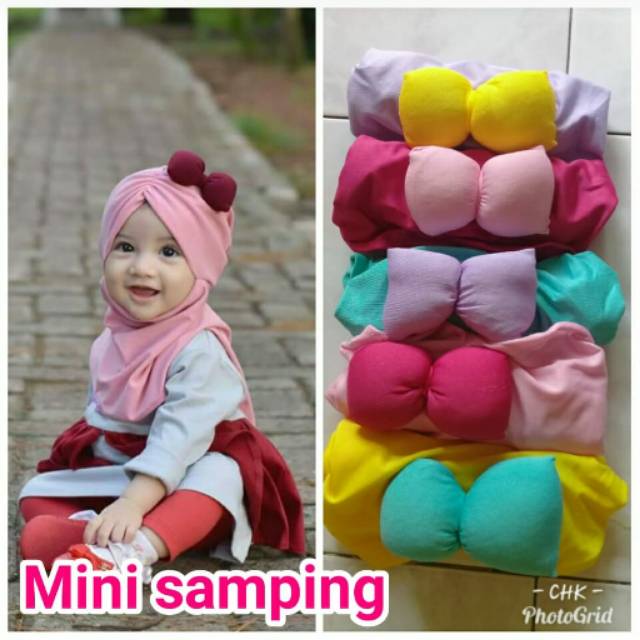 jilbab / hijab anak bayi mini samping