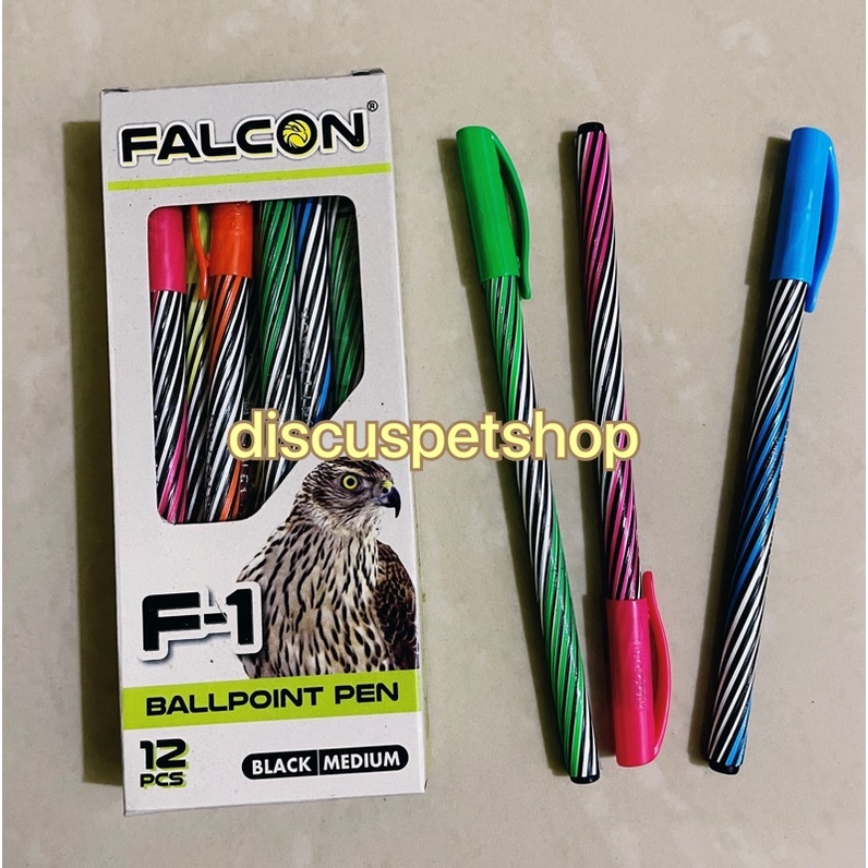 

Pulpen Ulir Hitam Lilin Falcon F1 1 Lusin