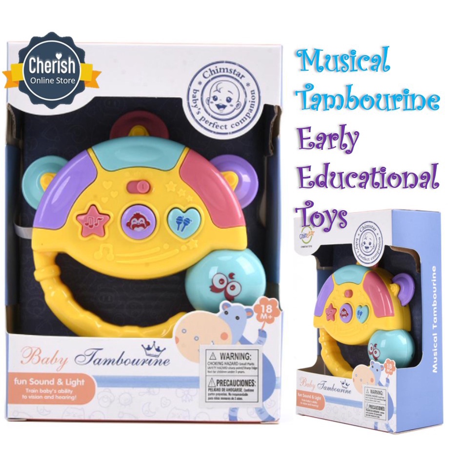 Mainan Musik Bayi - MUSICAL TAMBOURINE - Mainan Anak 1 tahun