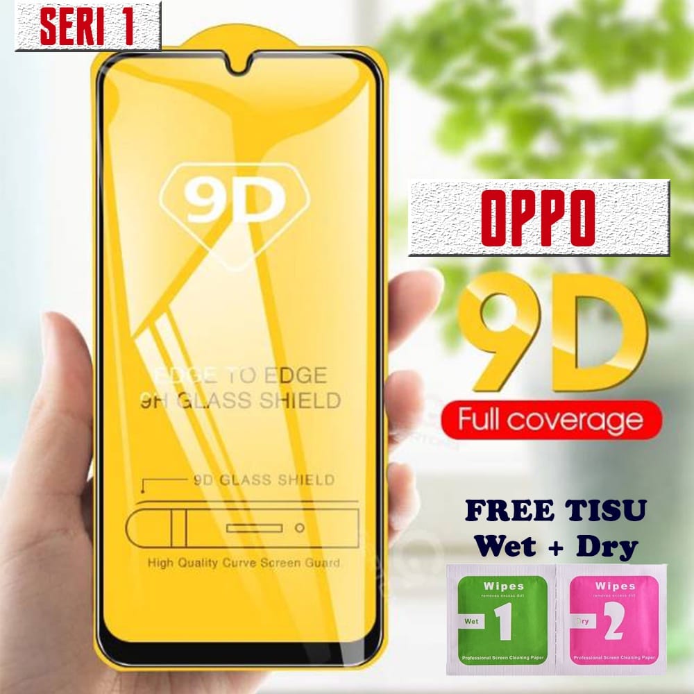 TEMPERED GLASS FULL LEM 9D ALL TYPE OPPO NON PACKING