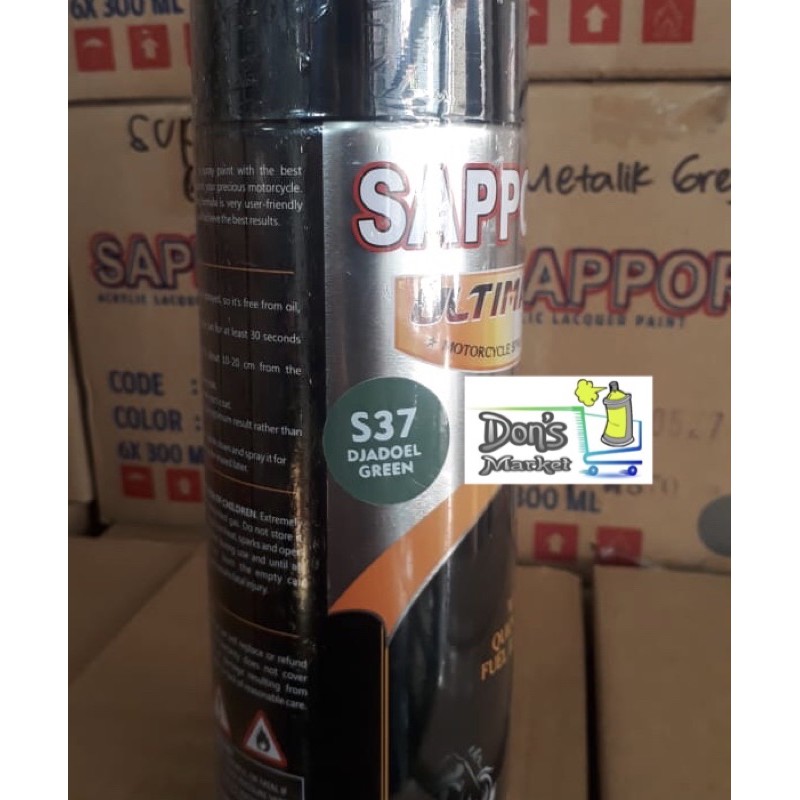 CAT SEMPROT SAPPORO ULTIMATE DJADOEL GREEN S37 400 ml