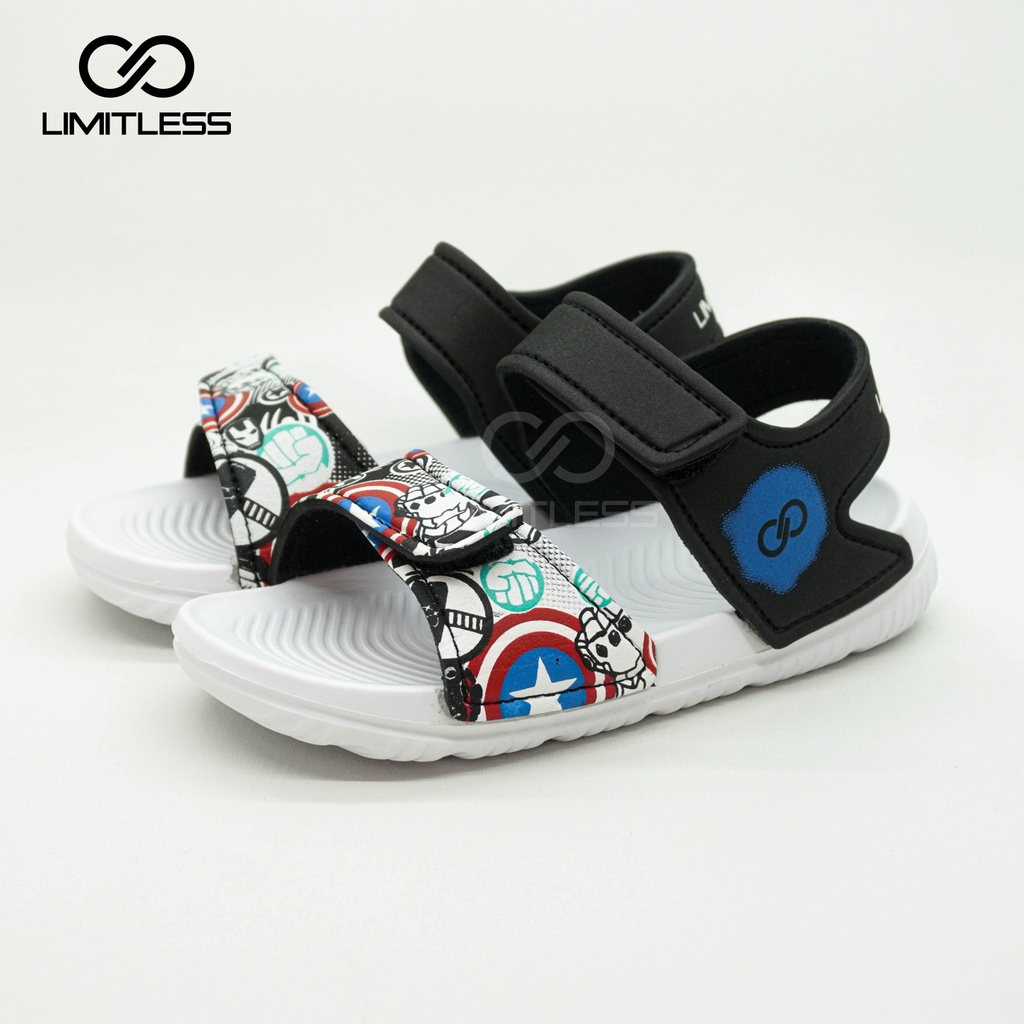 Sandal Anak Laki Spiderman Limitless Sendal Anak Cowok Batman Sepatu Sendal Anak Cowok Slip On Anti Slip