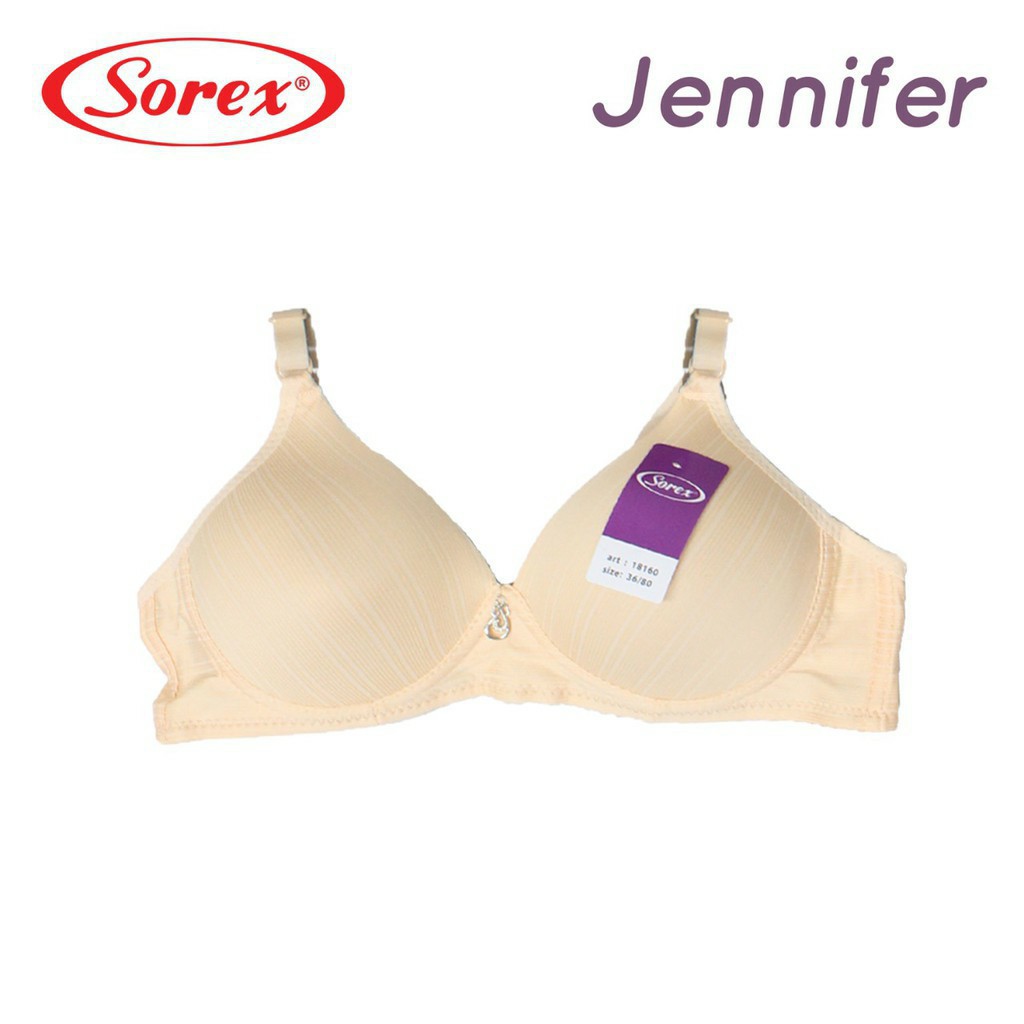 gos  BRA BH FASHION SOREX 18160 Sorex Bra Busa Tanpa Kawat Kait 2 Setara Cup B Jennifer Harian BH