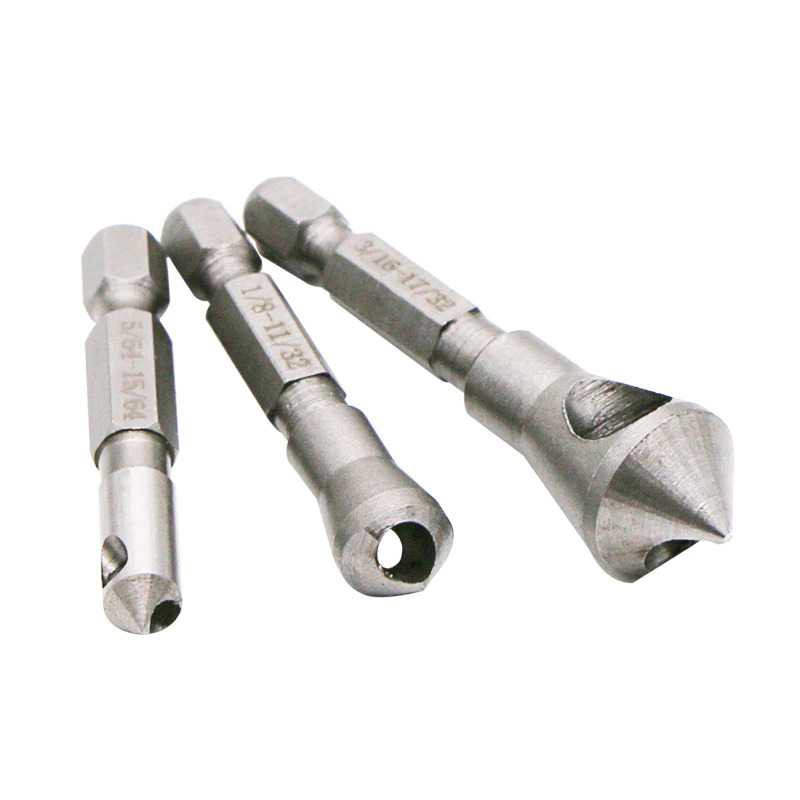 Grab Medan JIGONG Mata Bor Drill Bit Countersink HSS 3 PCS - JGI-KL3 Silver