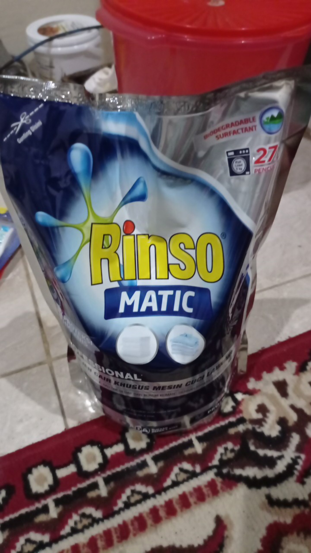 Rinso Matic Detergen Deterjen Sabun Cair Liquid Mesin Cuci Pintu Buka Depan Atas Ongkir Termurah