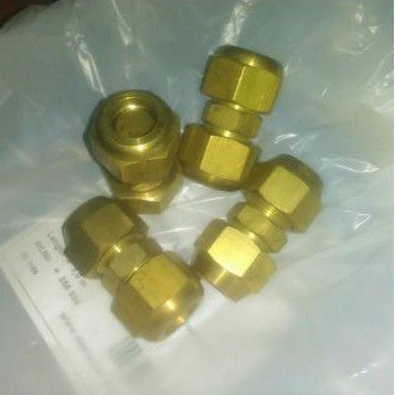 DOUBLE NEPEL 5/8 Dobel NEPLE + NUT NEPPLE SET