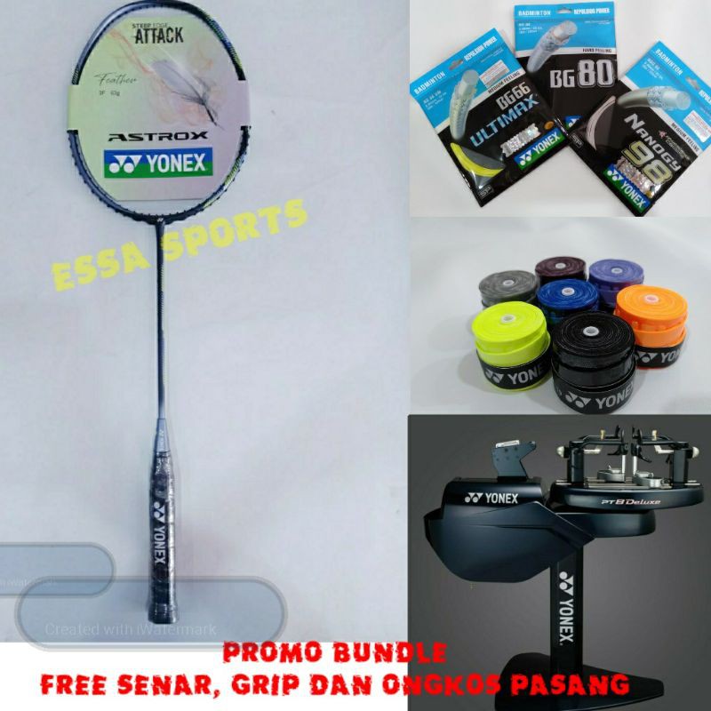 RAKET YONEX ASTROX 22F FREE SENAR GRIP DAN ONGKOS PASANG