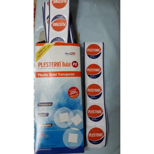 PLESTER BULAT TRANSPARAN PLESTER PENUTUP INFUS ISI 5BH