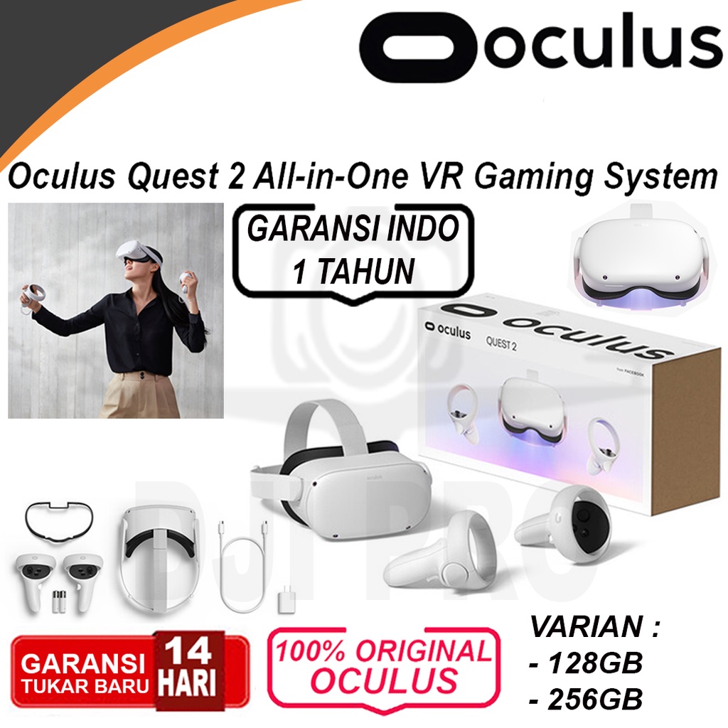 New Oculus Quest 2 All-in-One VR Gaming System Headset Original 64GB 128GB 256GB