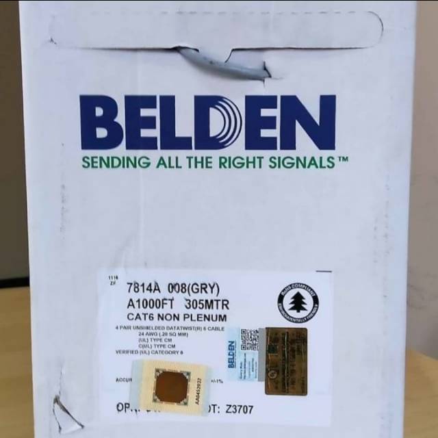 Belden Cat 6 UTP Kabel Lan Belden Cat6