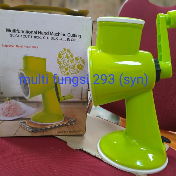 Alat pemotong sayur , Daging , Buah , hand machine cutting manual - Hijau