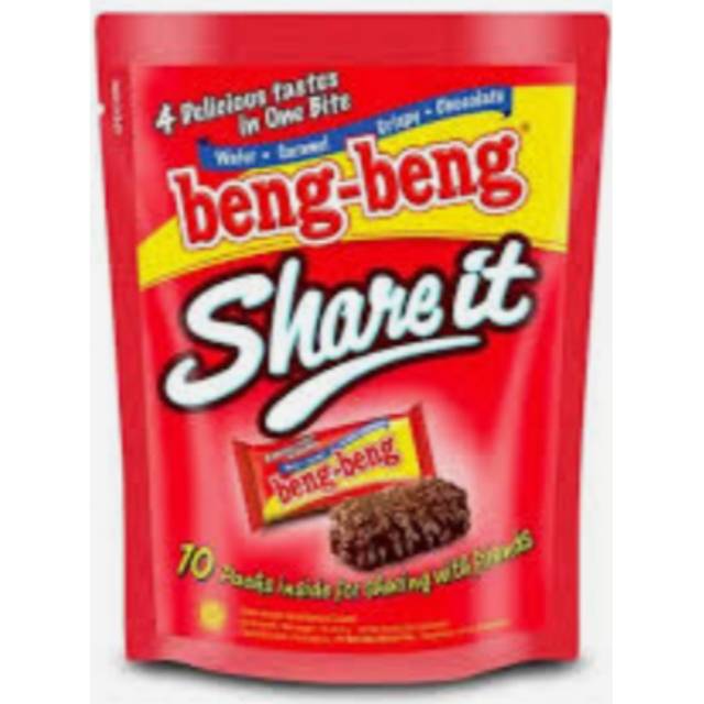 

Beng beng mini share it Pouch (9,5 gr / 10 pcs)*Wafer Caramel Crispy Chocolate*