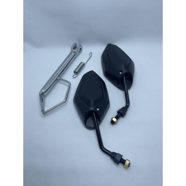 Paket Honda matic-Spion Honda Vario Tanggung/Standar Hitam + Standar Samping Ring 14 Honda Chrome