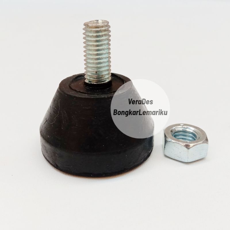Adjuster M8 Diameter 35 mm / Karet Kaki Meja Stabil