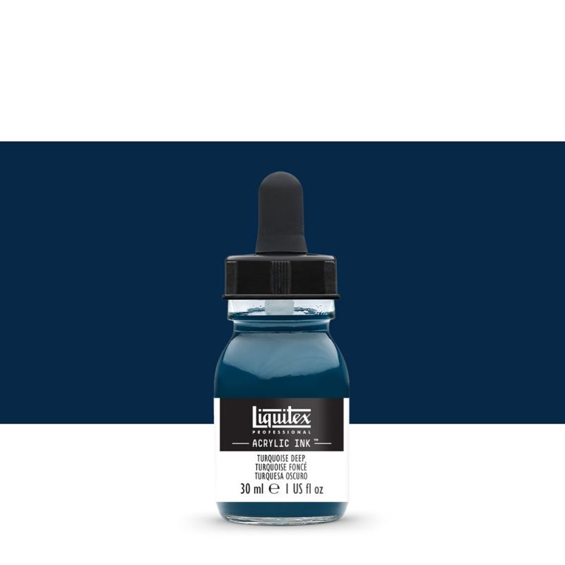 

ACRYLIC INK 30 ML TURQUOISE DEEP LIQUITEX PROFESSIONAL