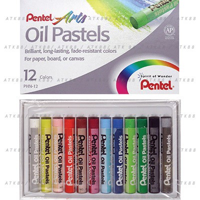 

Crayon/ Oil Pastel Pentel 12 Warna