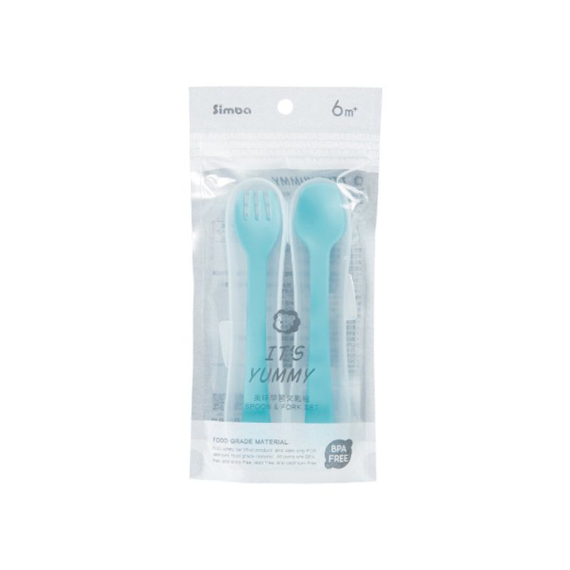 Simba Learning Spoon &amp; Fork / Sendok &amp; garpu makan bayi