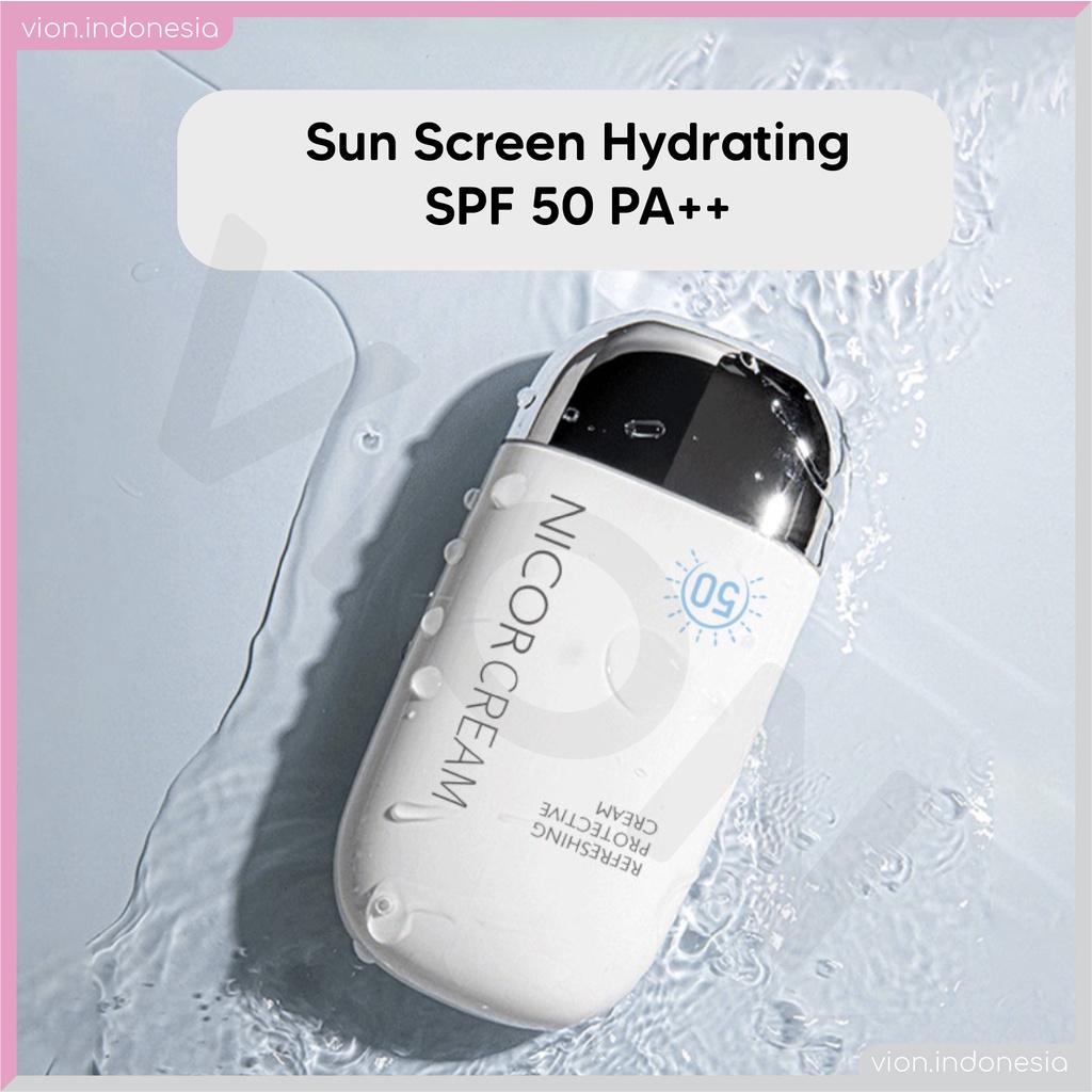 NICOR Sunblock Sun Block Protection Sunscreen UV SPF 50 + Wajah Dan Badan Original XX011