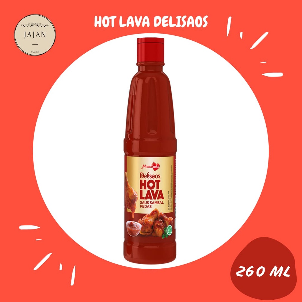

Mamasuka Delisaos Hot Lava Sauce Halal 260ml