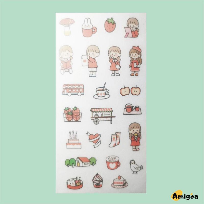 Stiker Motif Emoji Untuk Dekorasi Handphone / Diary DIY - AG2