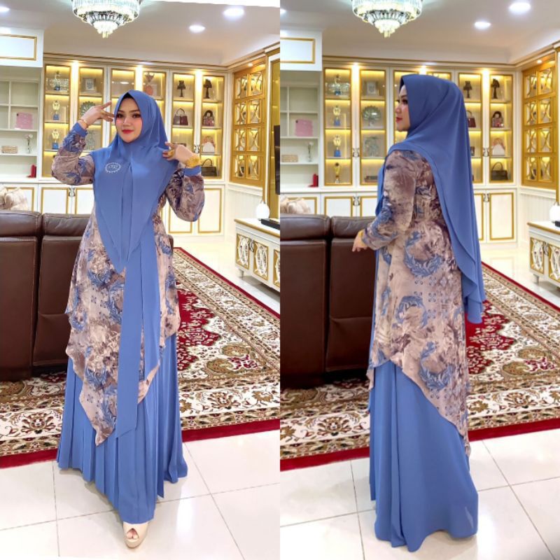 JULYANSAF SYAR'I SET ORIGINAL BY IRNA GALLERY KOLEKSI TERBARU/ DAN SYAR'I SULTAN AISYAH SET BY IRNA 