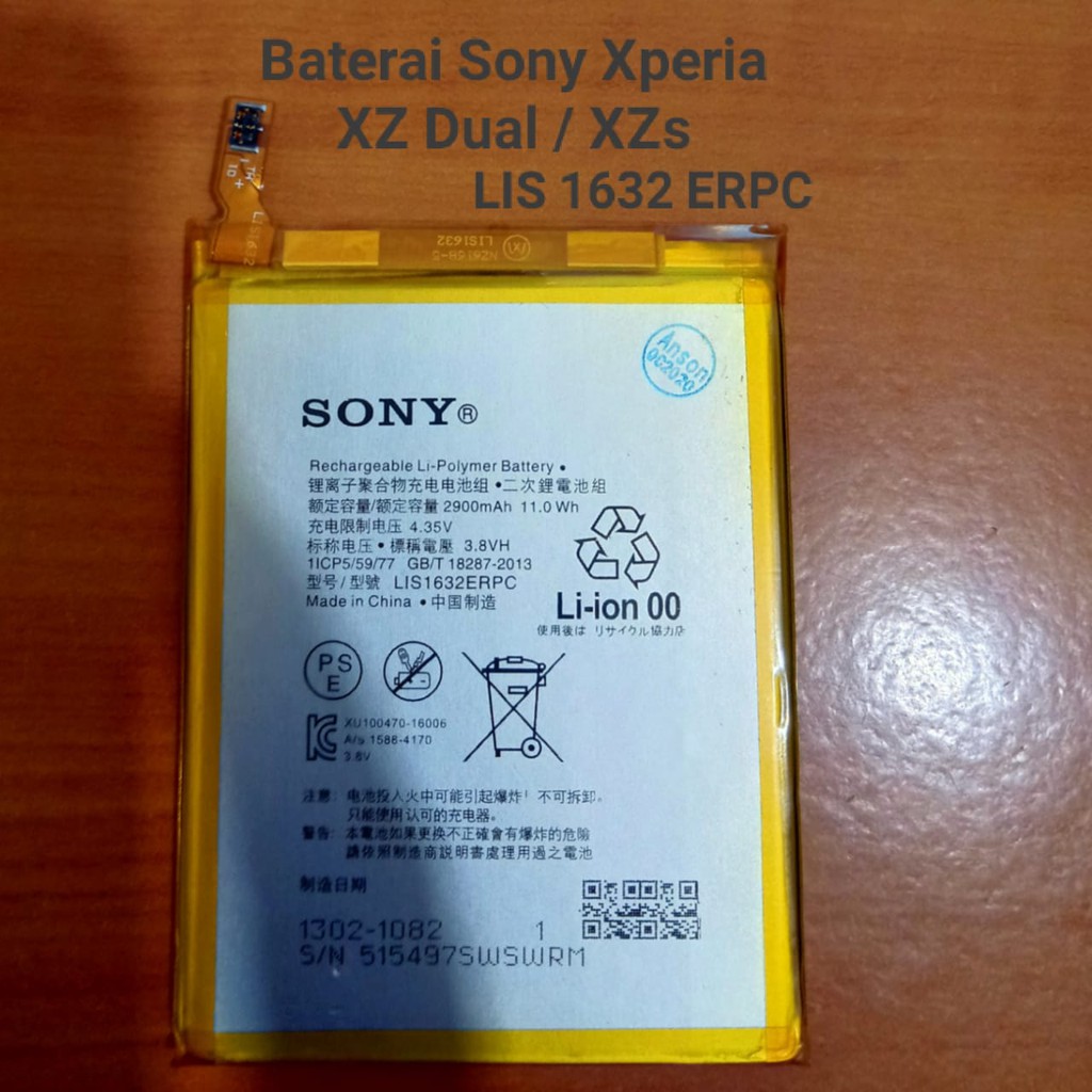 Baterai Sony Xperia XZ Xz Dual / XZs Batre LIS1632ERPC