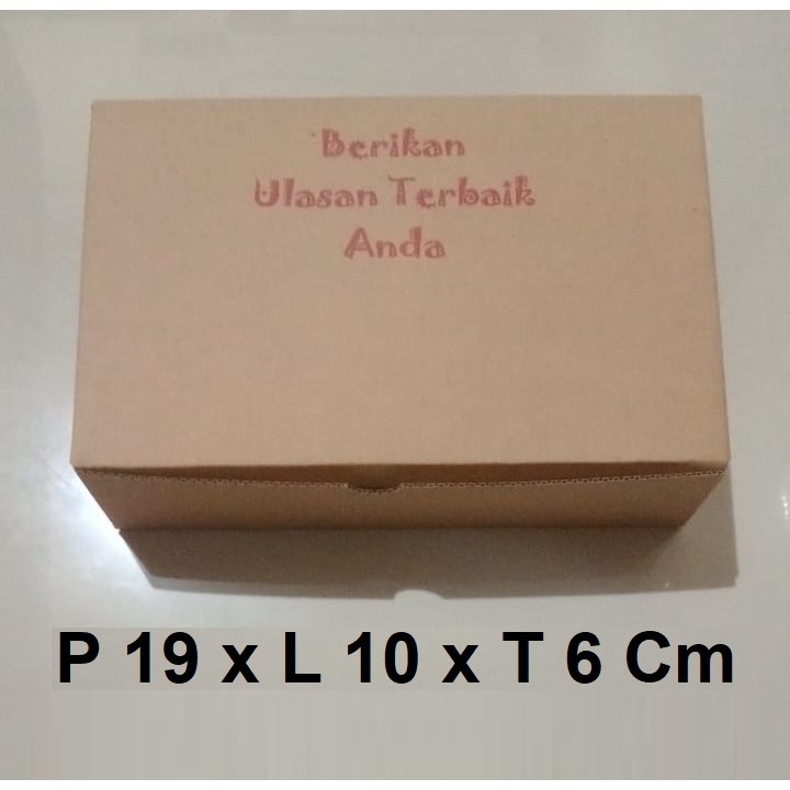 

MINIMAL ORDER 50 PCS - KOTAK KARDUS BOX PACKING TANPA ISOLASI STAPLES SIZE P 19 x L 10 x T 6 Cm