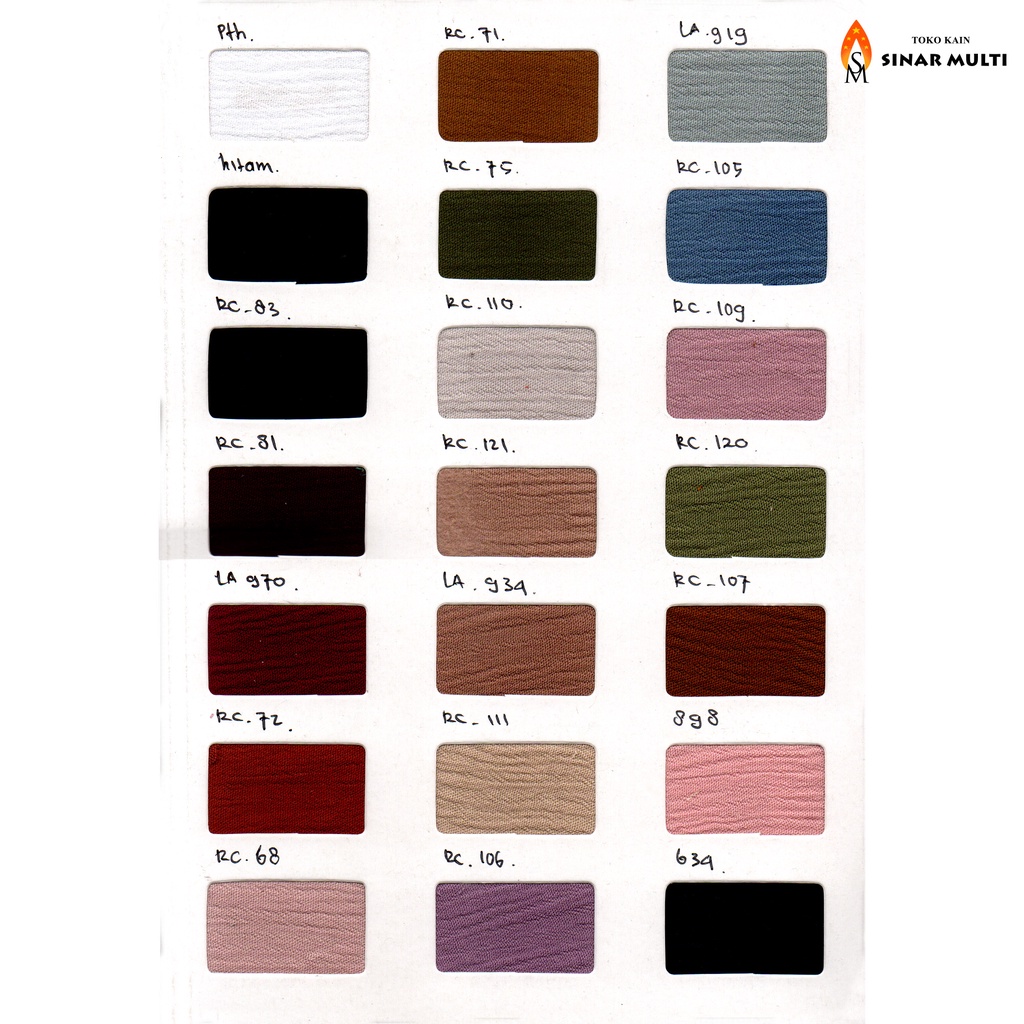 Katalog Kain Rayon Crinkle AMARYLLIS AGNESE