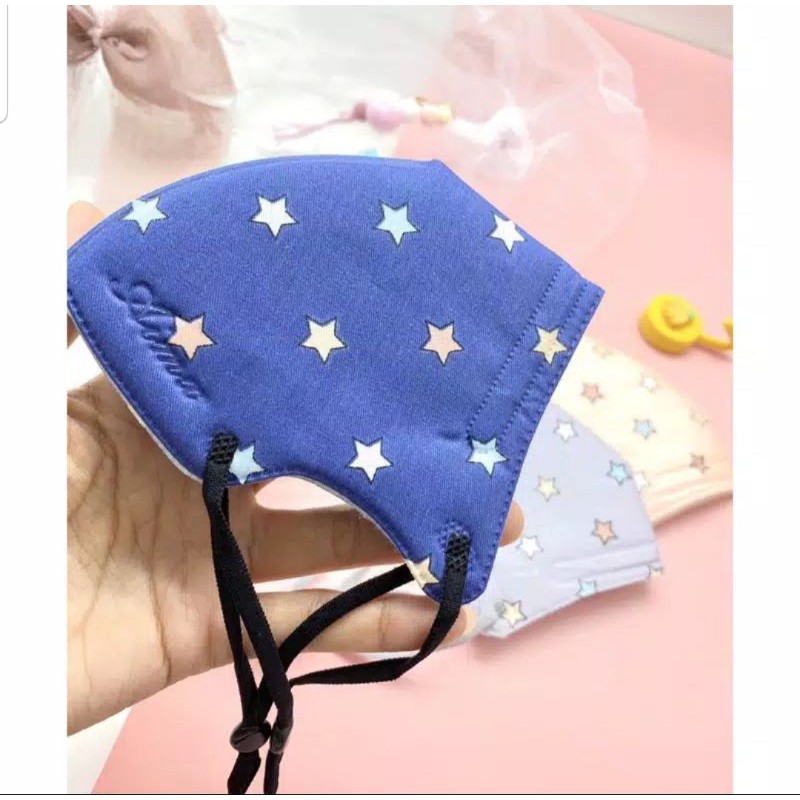 masker anak kain balita motif  bisa diadjustable / reuseable