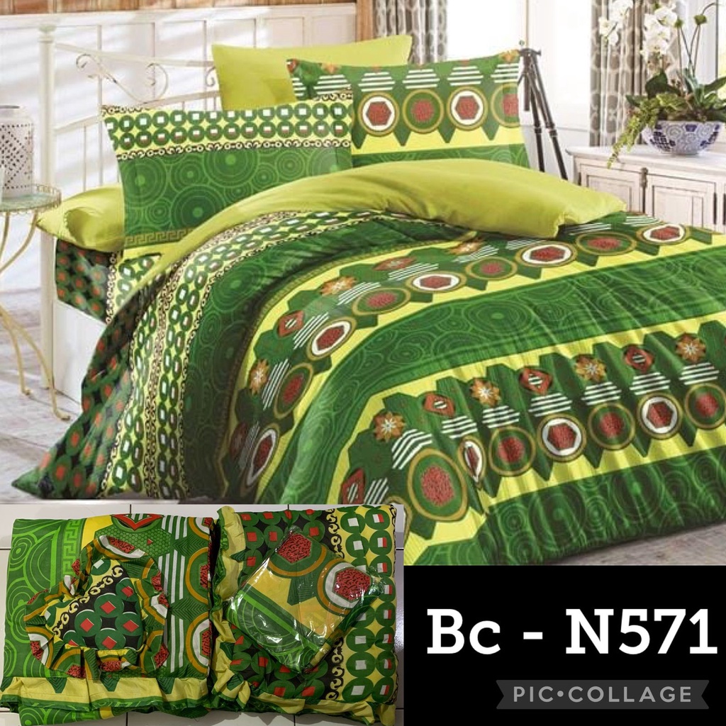Natasha bed cover + Sprei Ukuran King size 180X200X20 ( Clerance SALE )